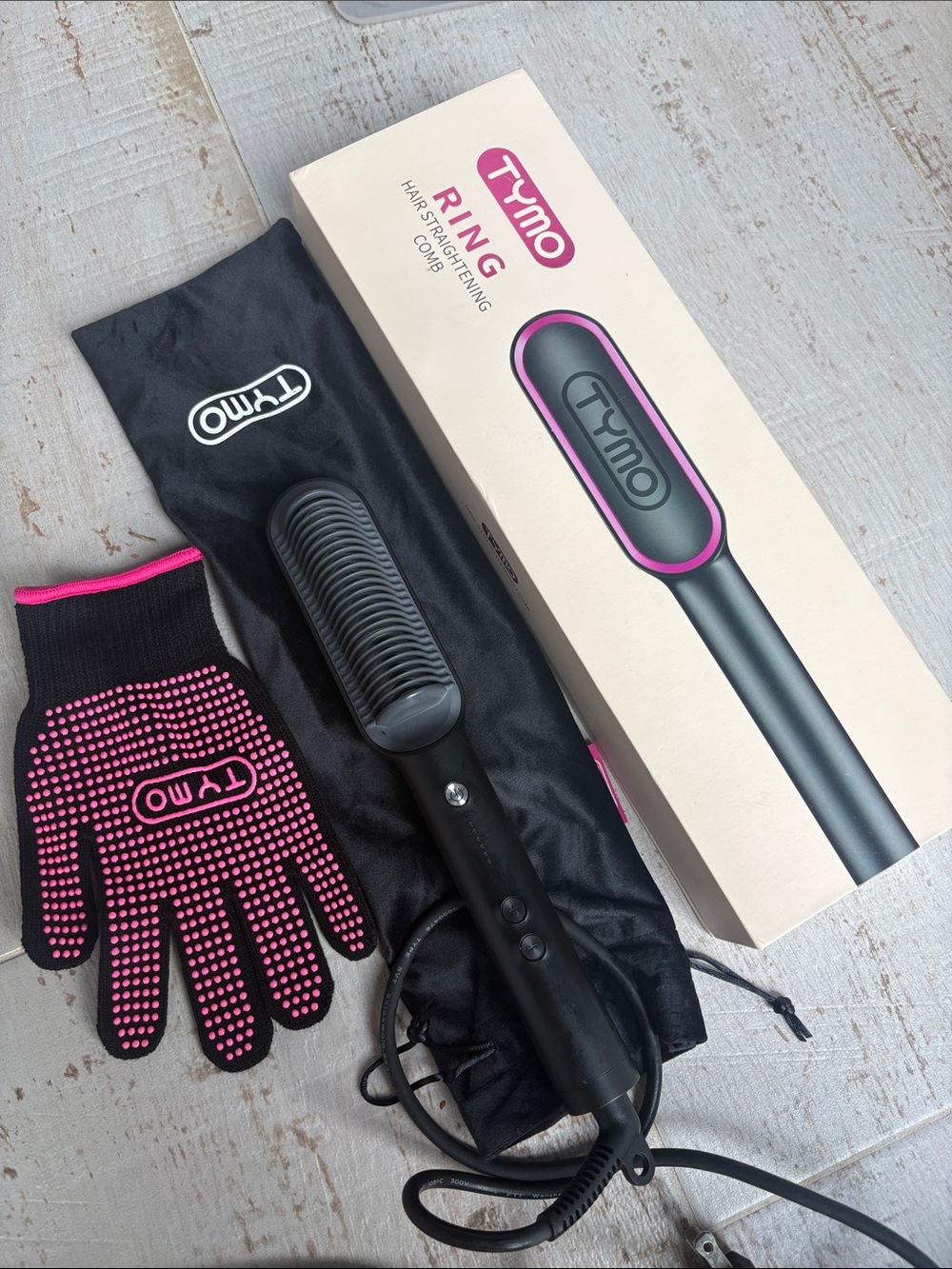 $15💅 TYMO Ring Hair Straightener Comb Straightening Brush